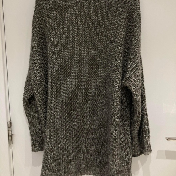 Gray wool blend Cardigan - Picture 2 of 4